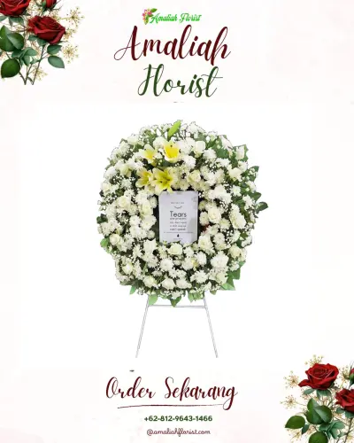 Krans Bunga Duka Cita di Cipayung Girang